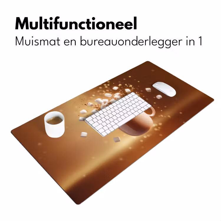 Bureau onderlegger - Chocomelk - Drinken - Warm - Bruin — 6