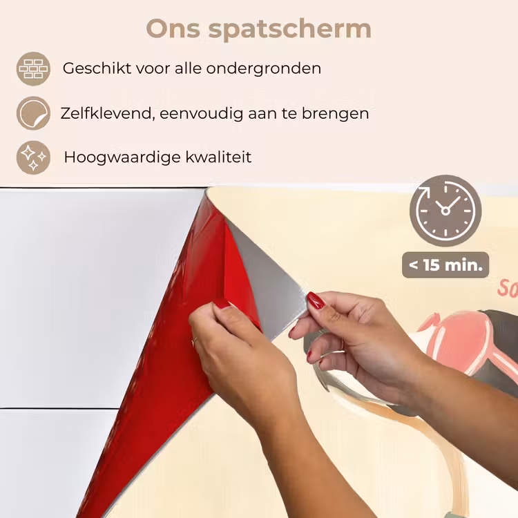 Spatscherm keuken - Quote - Hond - Zonnebril — 4