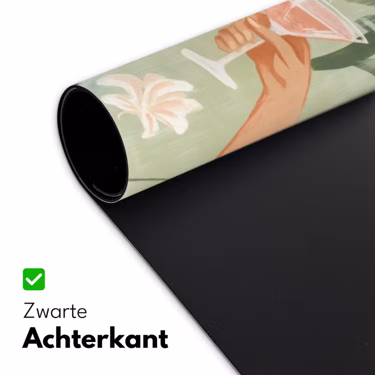 Bureau onderlegger - Glazen - Proosten - Bladeren - Groen — 4