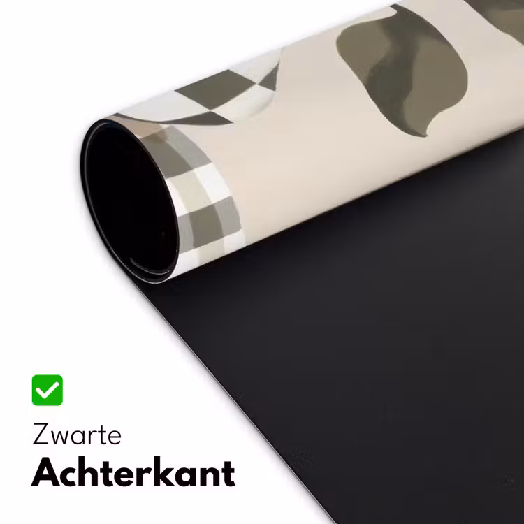 Bureau onderlegger - Vaas - Geruit - Groen - Bloem — 4