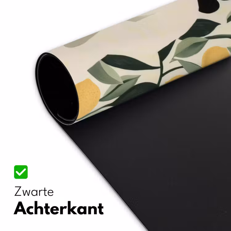 Bureau onderlegger - Vrouw - Mand - Citroenen - Bladeren — 4