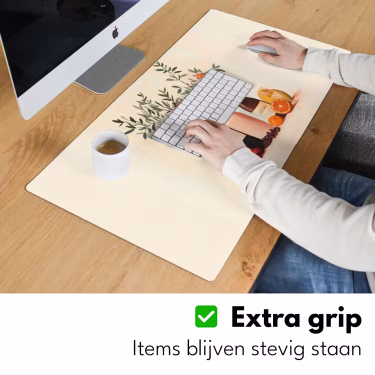 Bureau onderlegger - Wijnflessen - Takken - Sinaasappels — 5