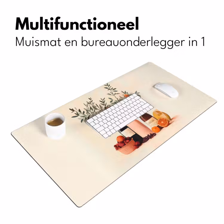 Bureau onderlegger - Wijnflessen - Takken - Sinaasappels — 6