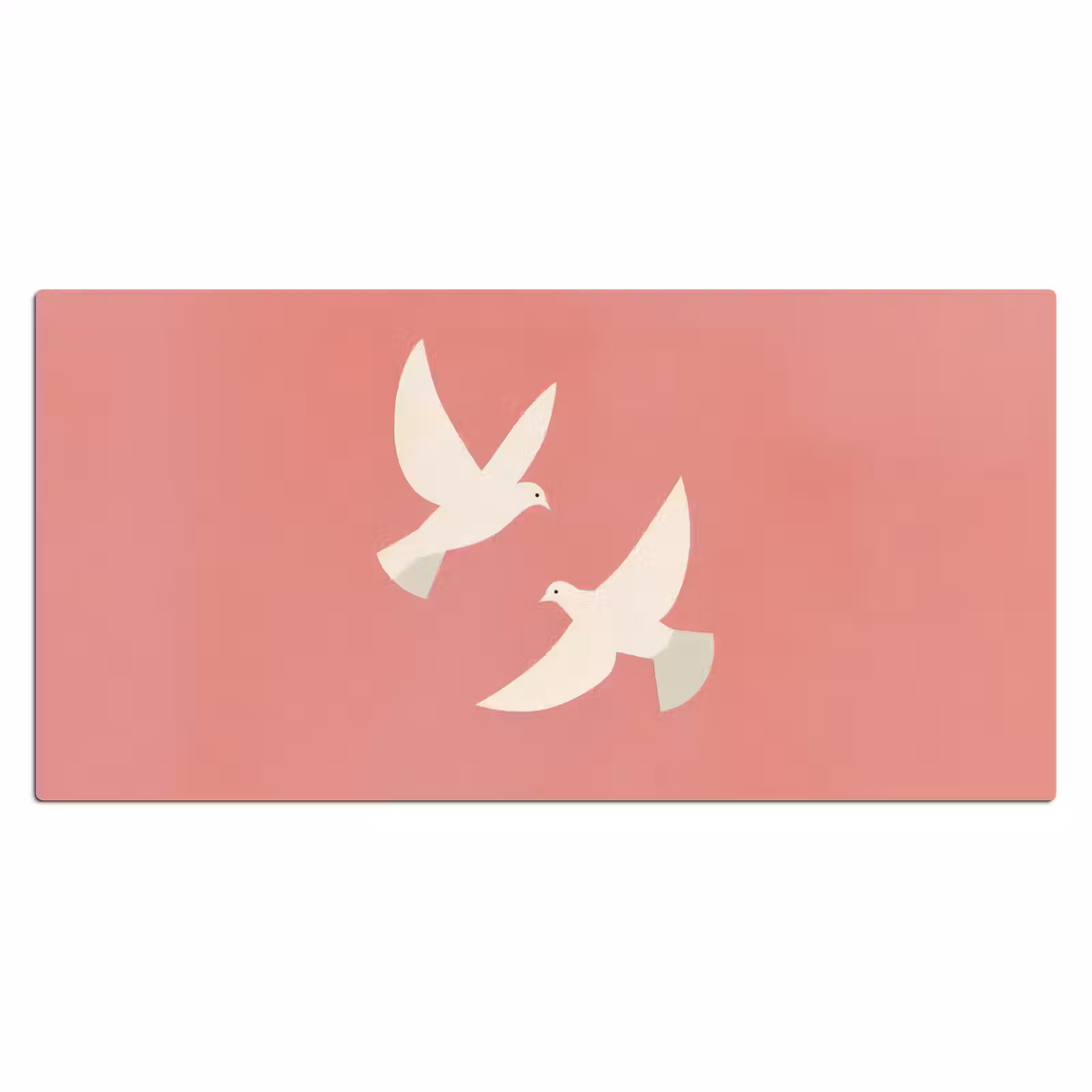 Bureau onderlegger - Duiven - Wit - Sierlijk — 1