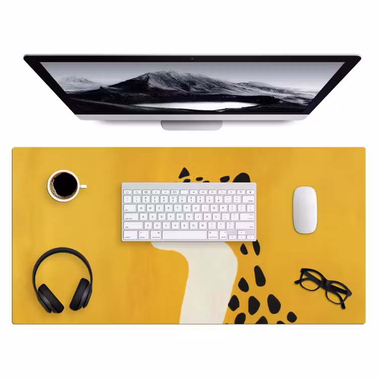 Bureau onderlegger - Cheetah - Illustratie - Geel — 3