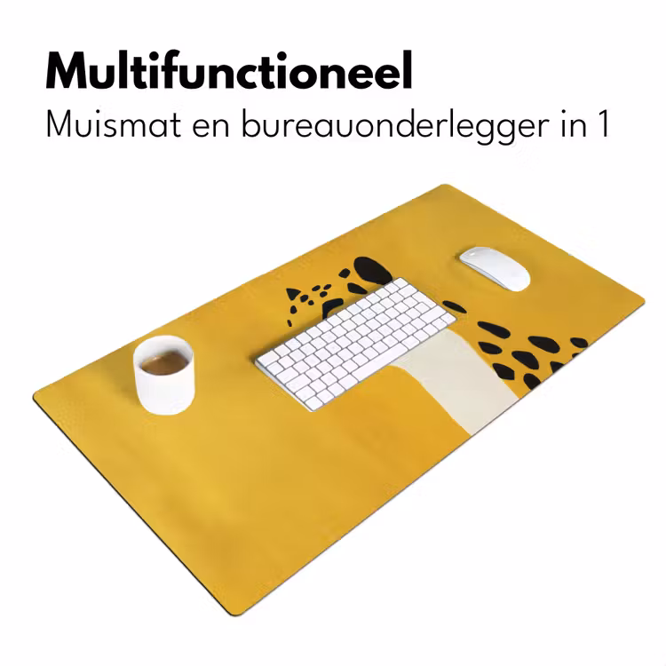 Bureau onderlegger - Cheetah - Illustratie - Geel — 6