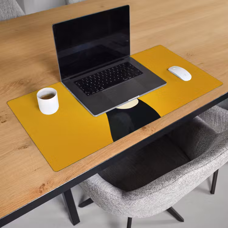 Bureau onderlegger - Toekan - Minimalistisch - Snavel - Oranje — 2