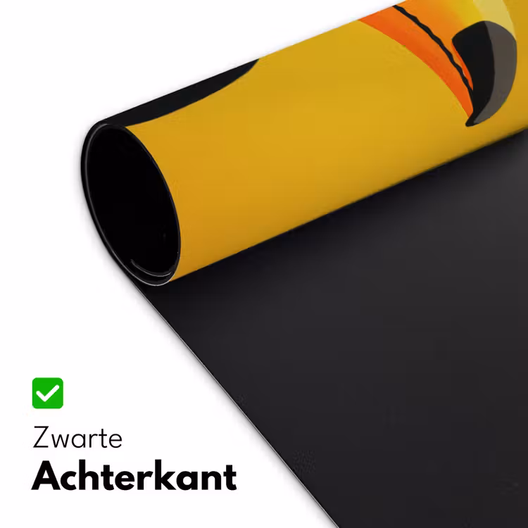 Bureau onderlegger - Toekan - Minimalistisch - Snavel - Oranje — 4