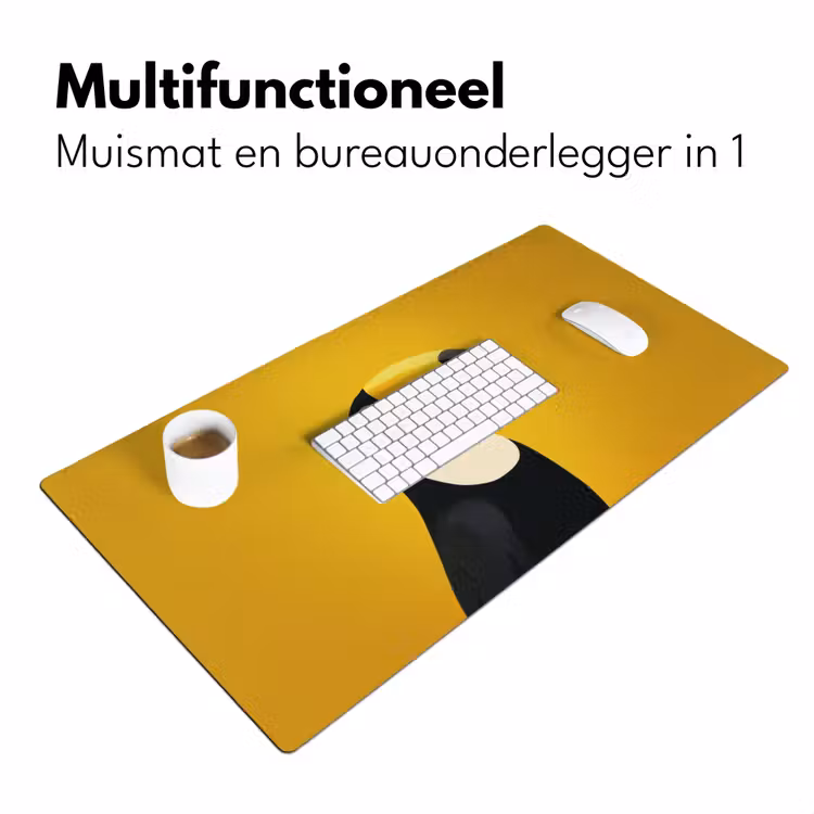 Bureau onderlegger - Toekan - Minimalistisch - Snavel - Oranje — 6