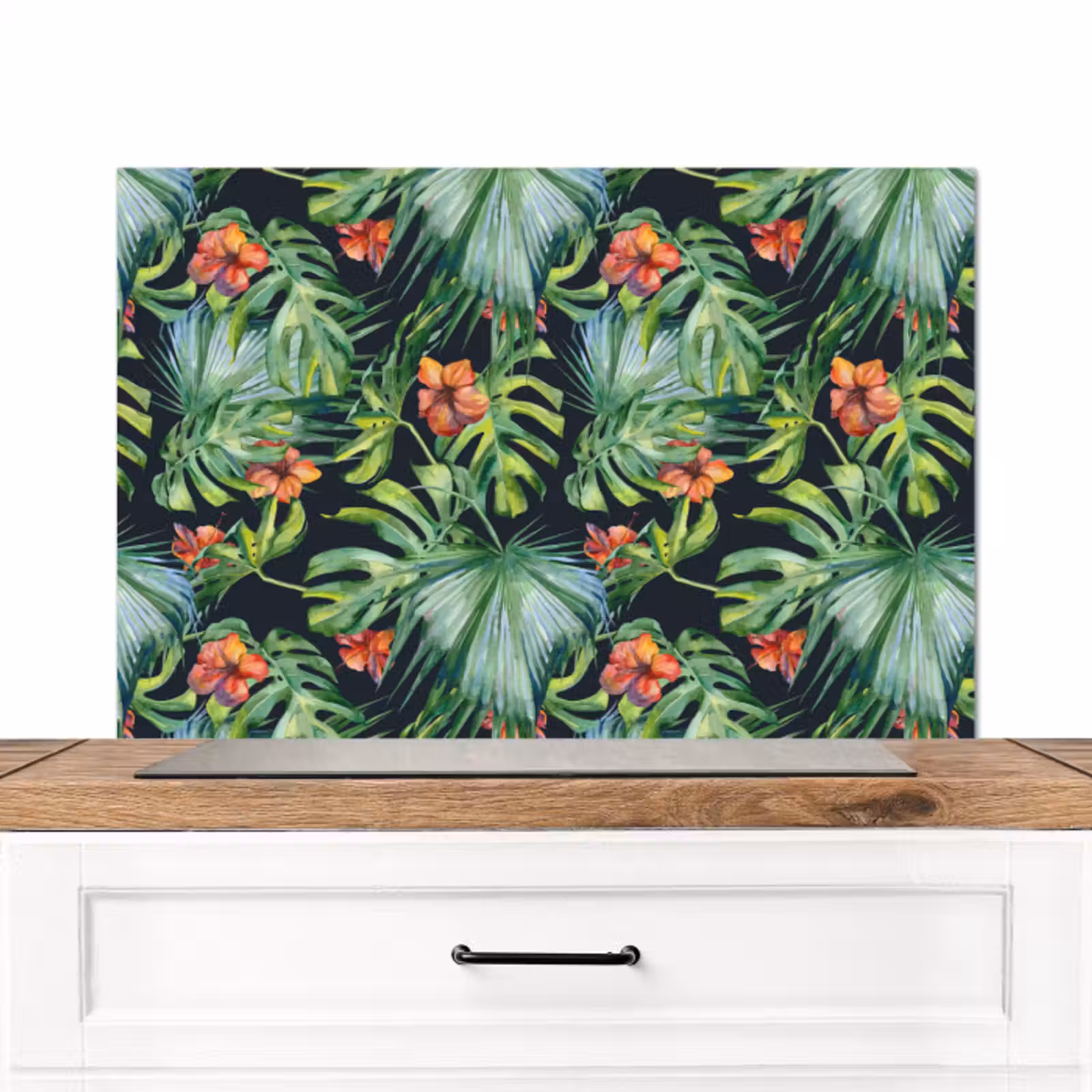 Spatscherm keuken - Monstera - Jungle - Bladeren — 1