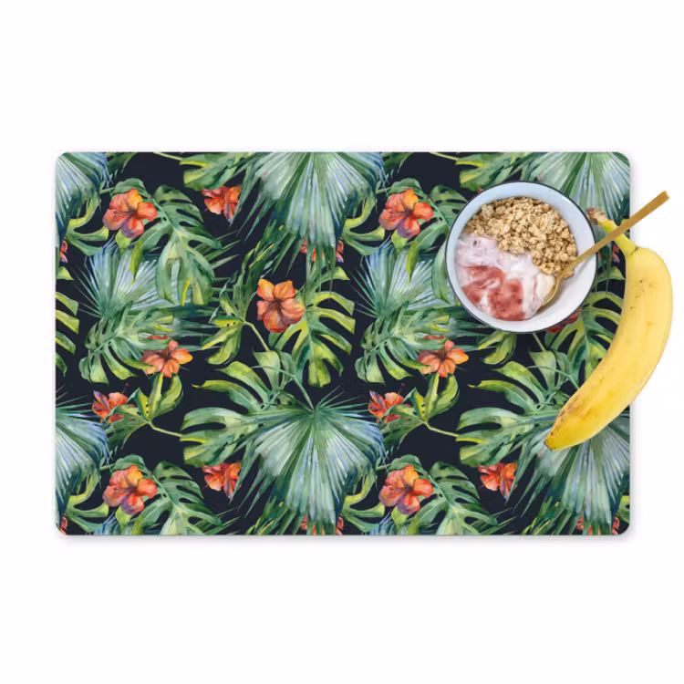 Placemat - 6 stuks - Monstera - Jungle - Bladeren — 1