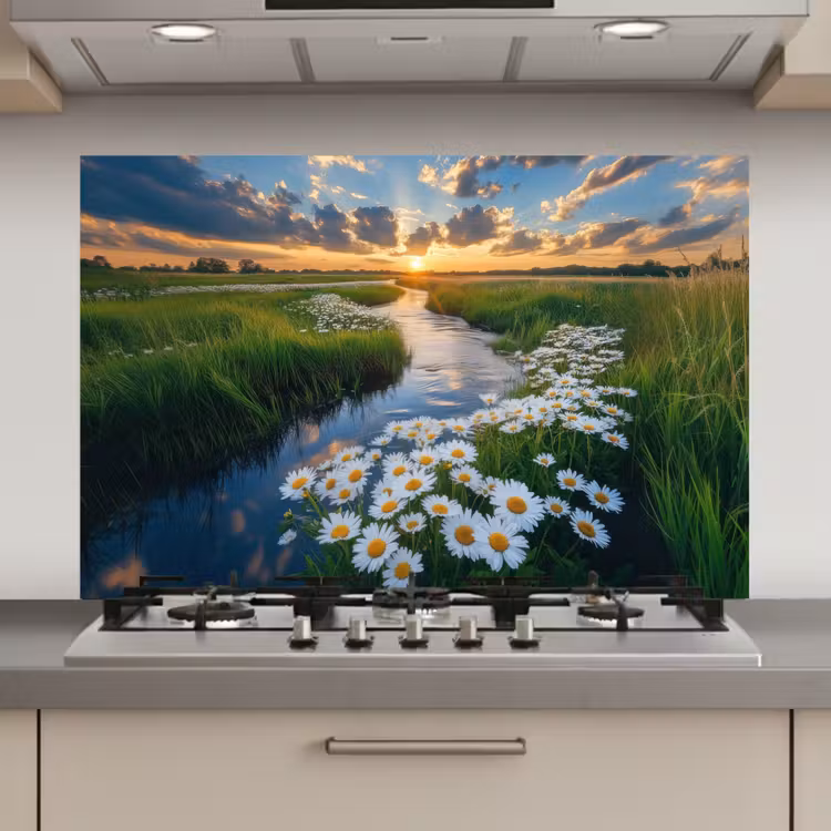 Spatscherm keuken - Beekje - Landschap - Margriet — 1