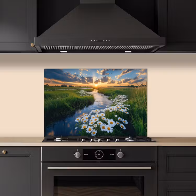 Spatscherm keuken - Beekje - Landschap - Margriet — 2