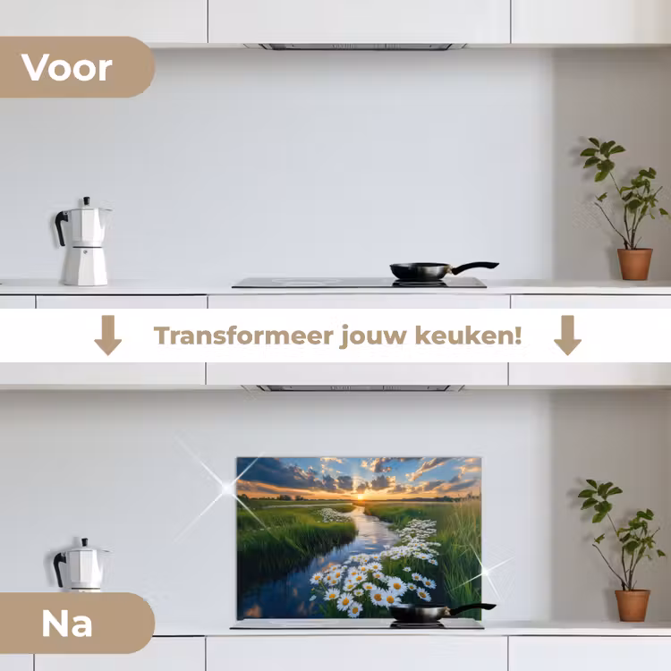 Spatscherm keuken - Beekje - Landschap - Margriet — 3