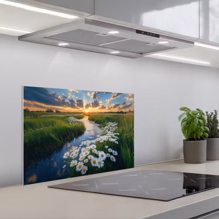 Spatscherm keuken - Beekje - Landschap - Margriet — 5
