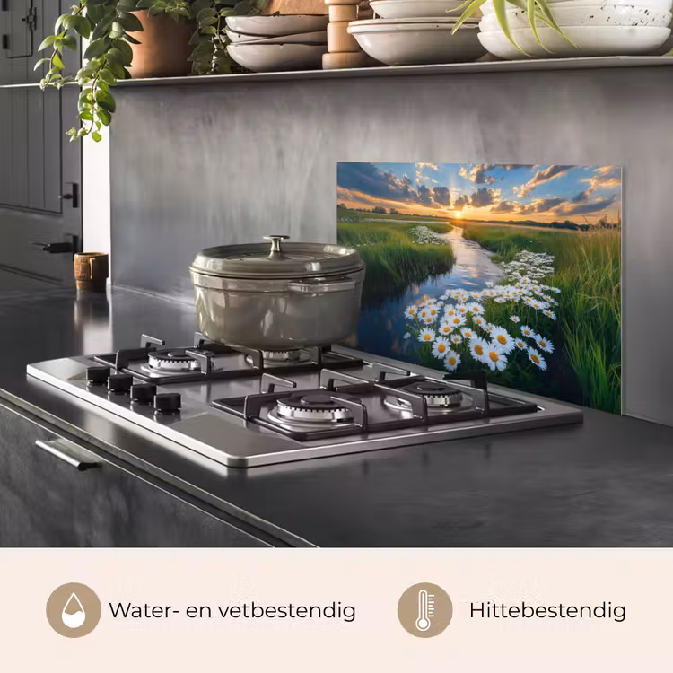 Spatscherm keuken - Beekje - Landschap - Margriet — 7