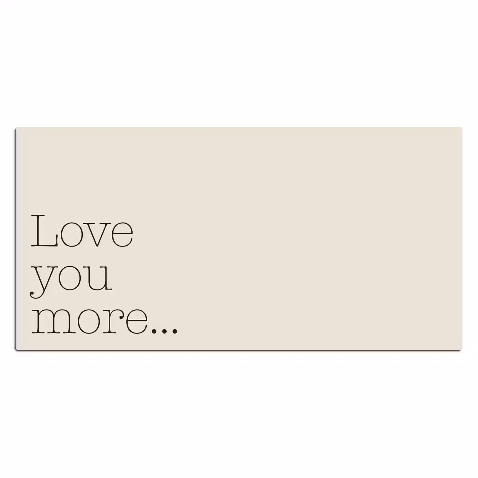 Bureau onderlegger - Minimalistisch - Love - Beige — 1
