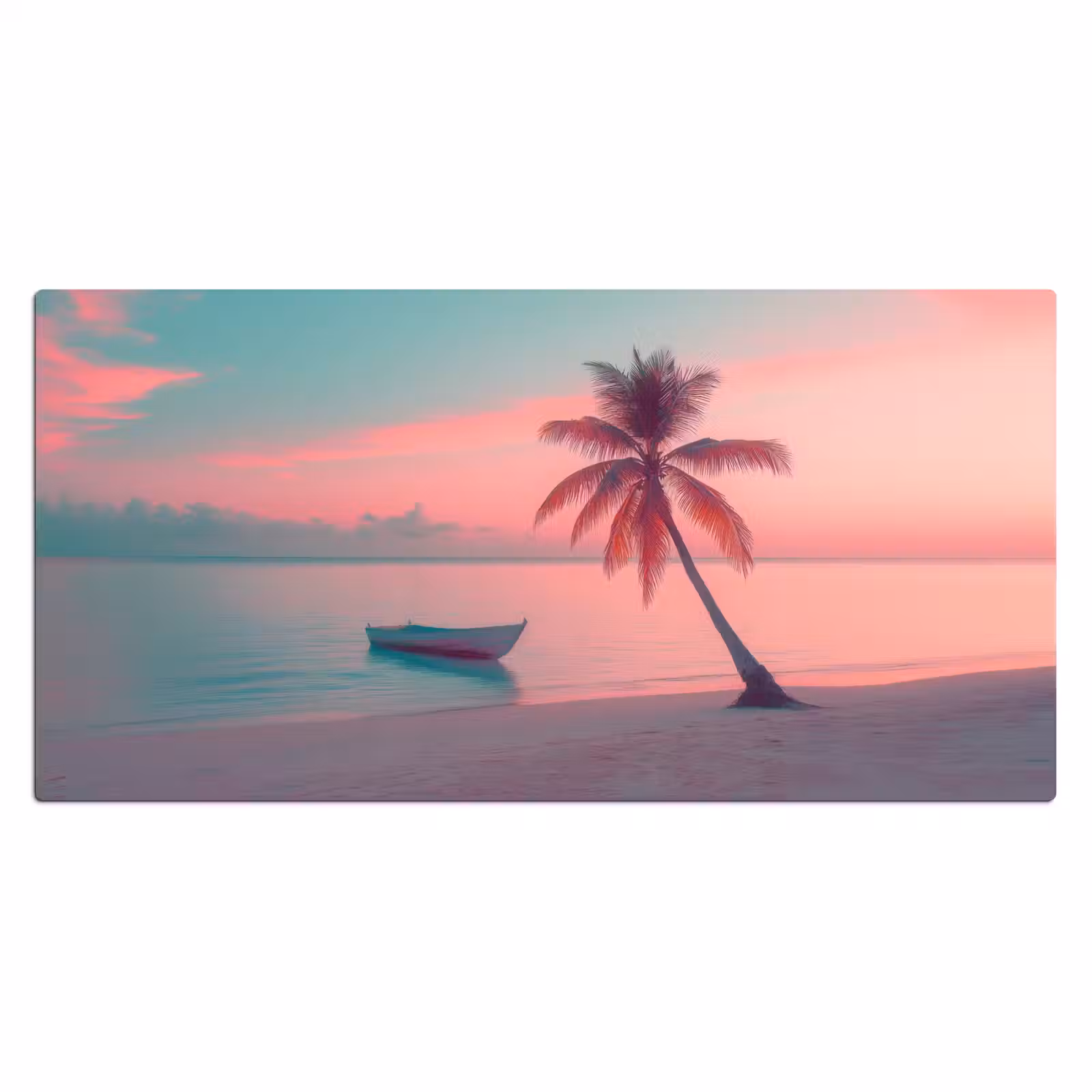 Bureau onderlegger - Zee - Boot - Zonsondergang — 1