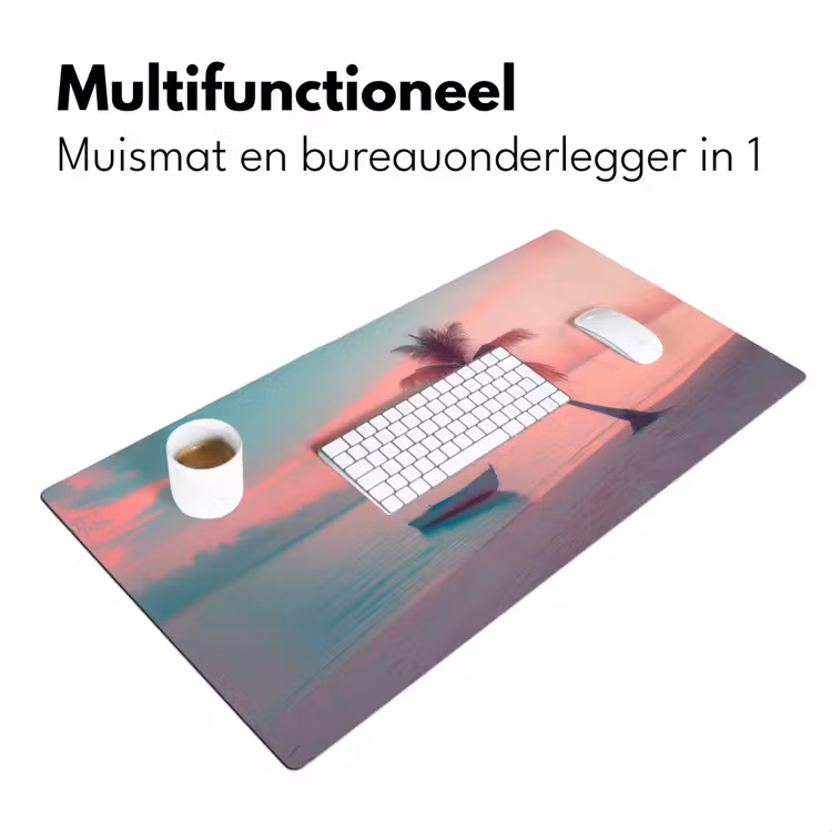 Bureau onderlegger - Zee - Boot - Zonsondergang — 6