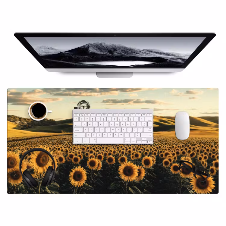 Bureau onderlegger - Zonnebloem - Veld - Windmolen — 3