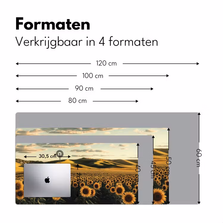 Bureau onderlegger - Zonnebloem - Veld - Windmolen — 7