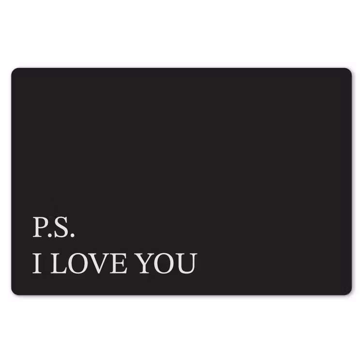 Placemat - 6 stuks - Zwart - Minimalistisch - Valentijn — 7