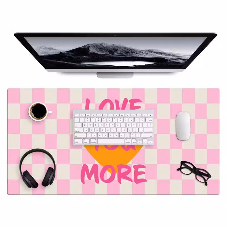 Bureau onderlegger - Valentijn - Love - Roze - Oranje — 3