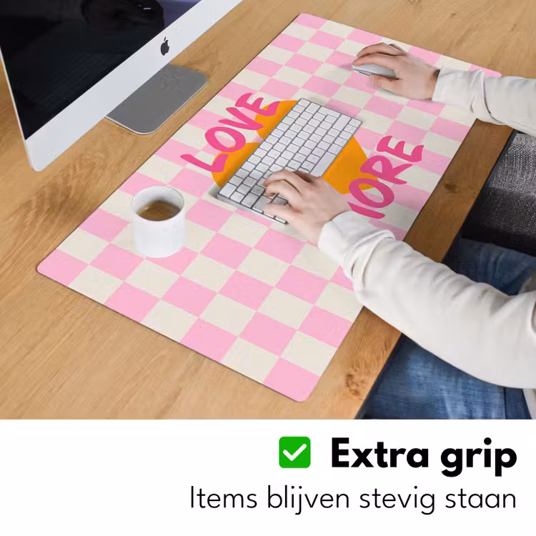 Bureau onderlegger - Valentijn - Love - Roze - Oranje — 5