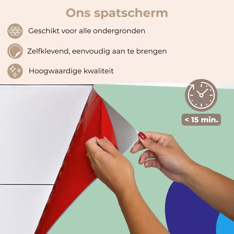 Spatscherm keuken - Hartjes - Kleurrijk - Valentijn — 4