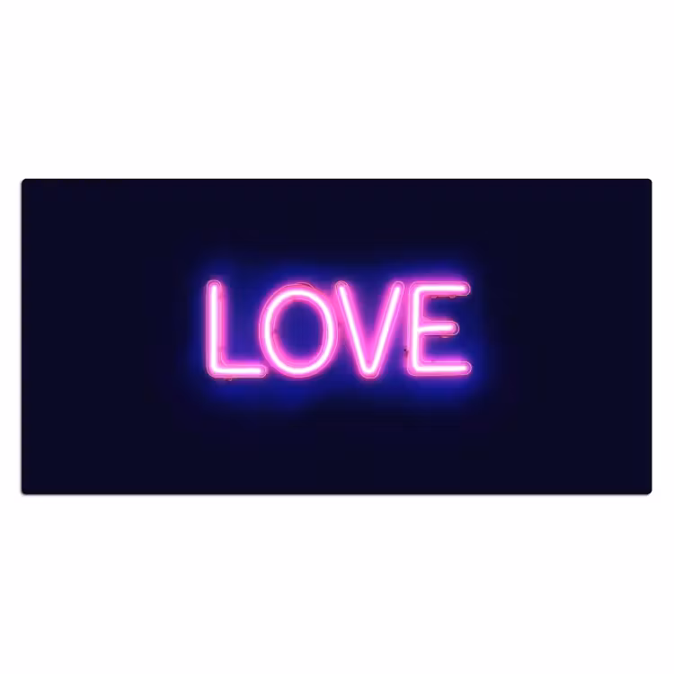 Bureau onderlegger - Neon - Love - Valentijn — 1