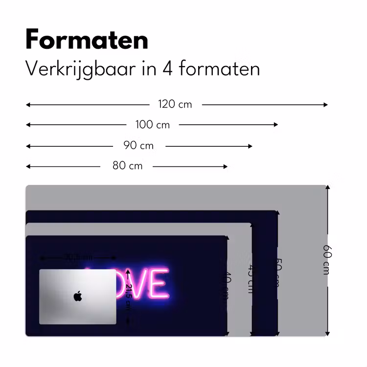 Bureau onderlegger - Neon - Love - Valentijn — 7