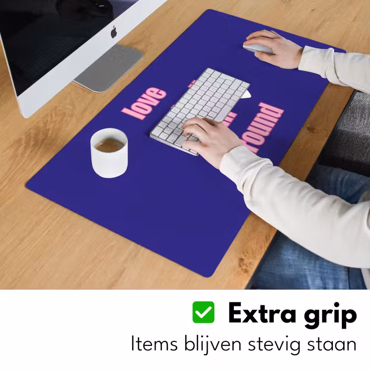 Bureau onderlegger - Tekst - Valentijn - Love - Blauw — 5