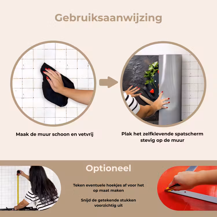 Spatscherm keuken - Steak - Hart - Bestek — 8