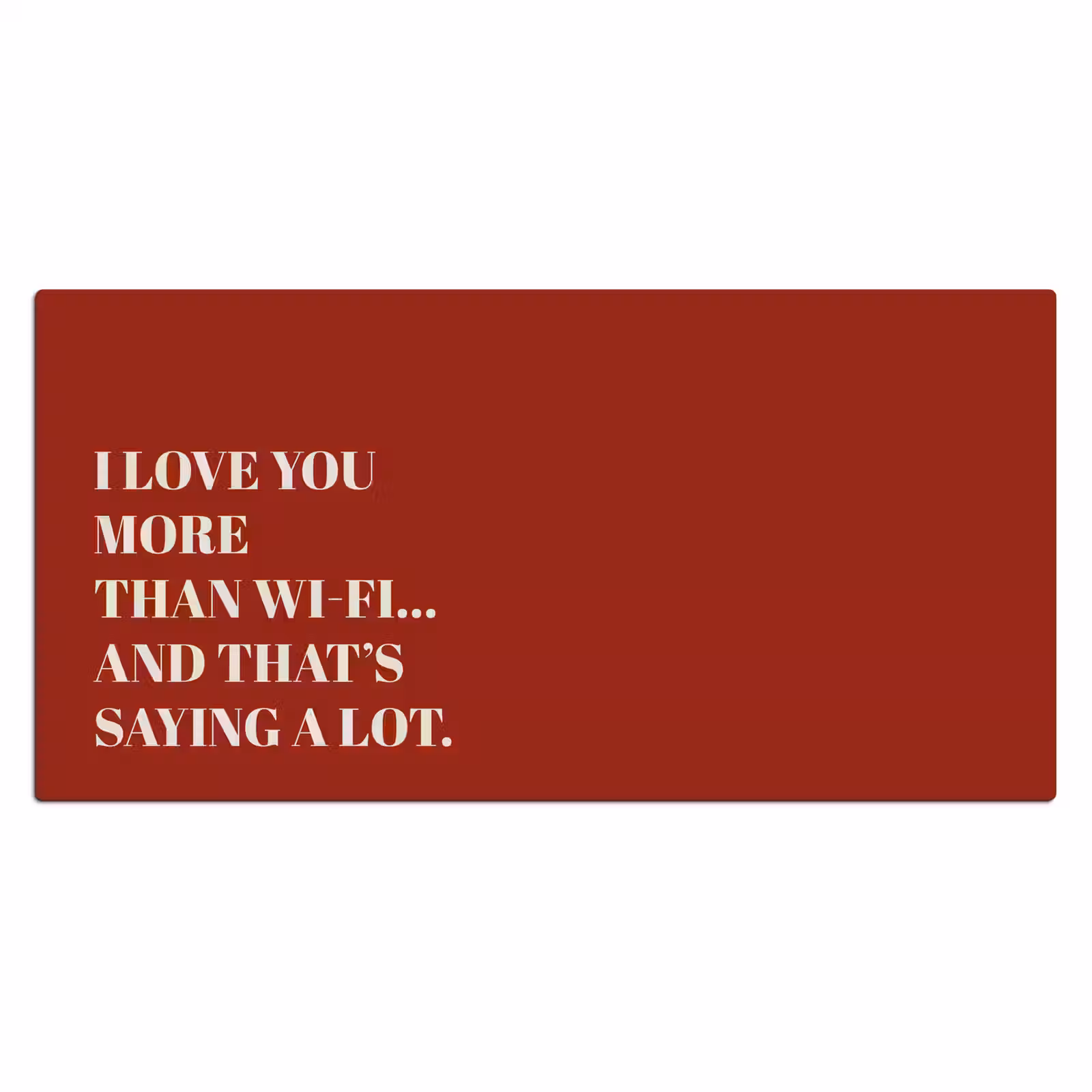 Bureau onderlegger - Rood - Quote - Liefde — 1