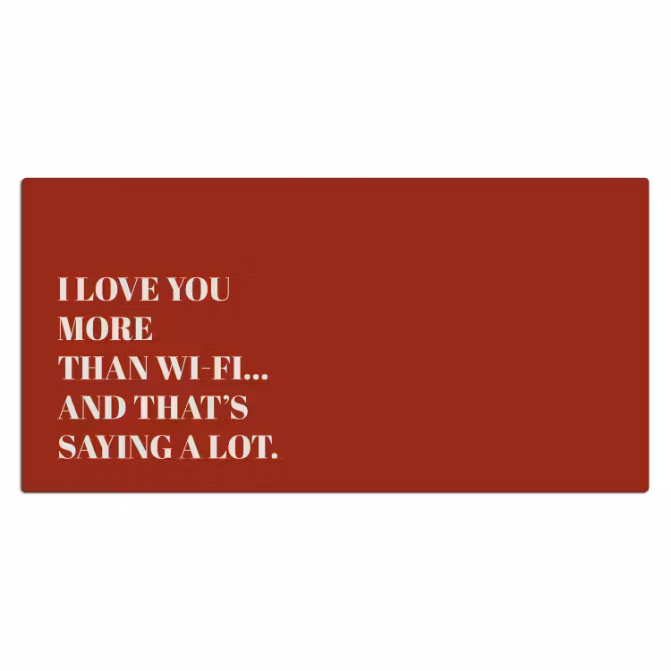 Bureau onderlegger - Rood - Quote - Liefde — 1