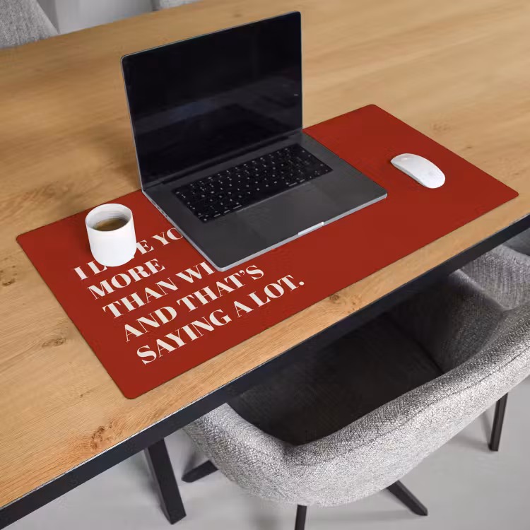 Bureau onderlegger - Rood - Quote - Liefde — 2