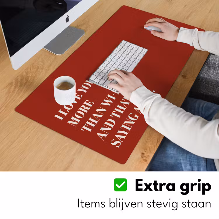 Bureau onderlegger - Rood - Quote - Liefde — 5