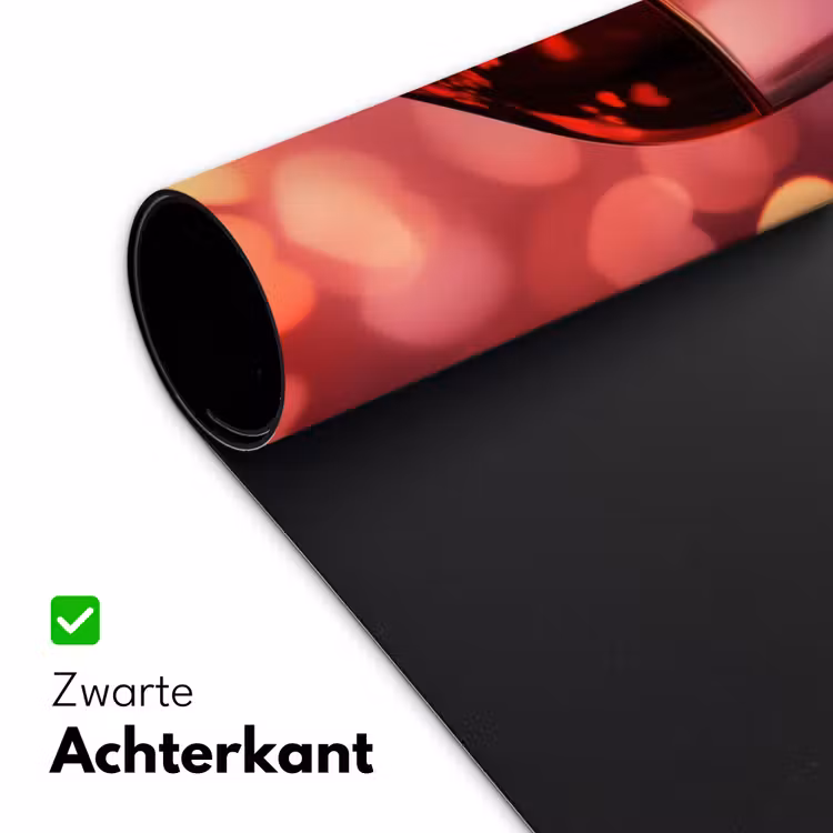 Bureau onderlegger - Rood - Wijn - Hartjes — 4