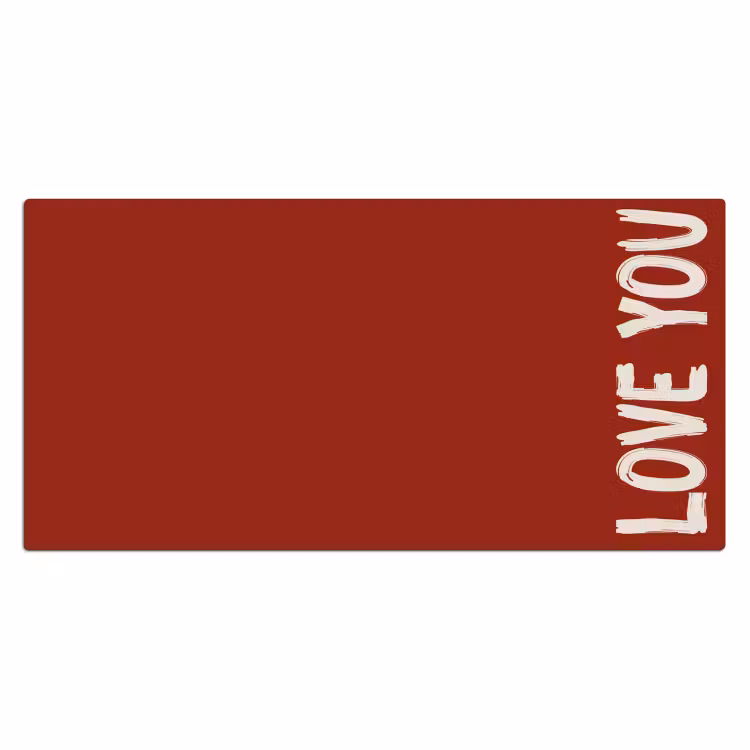 Bureau onderlegger - Schuin - Loveyou - Rood — 1