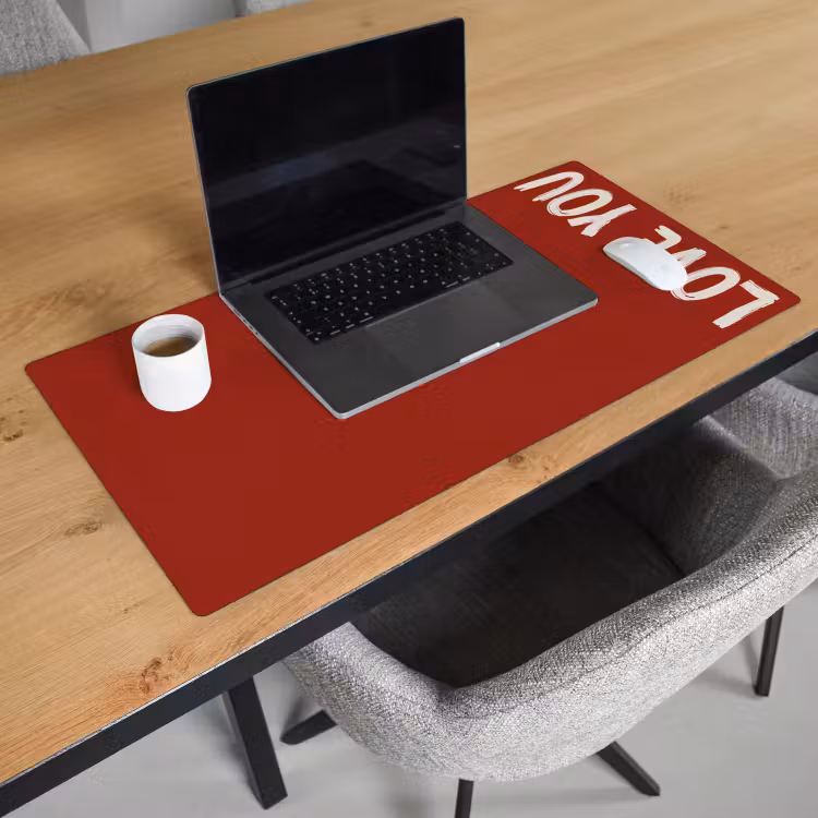 Bureau onderlegger - Schuin - Loveyou - Rood — 2