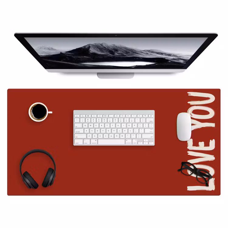 Bureau onderlegger - Schuin - Loveyou - Rood — 3