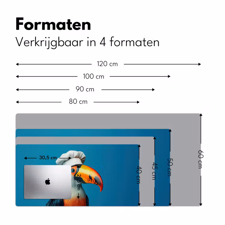 Bureau onderlegger - Toekan - Papegaai - Vogel - Koksmuts — 7