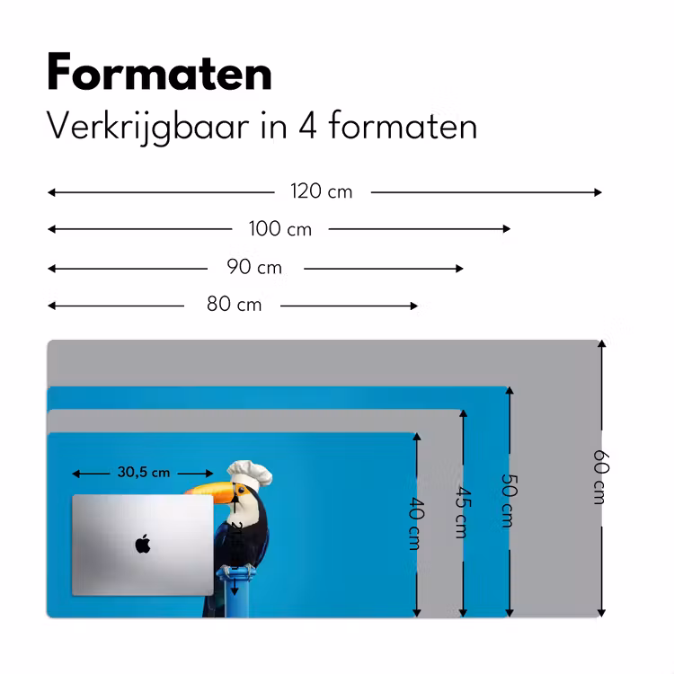 Bureau onderlegger - Tucan - Sokkel - Vogel - Koksmuts — 7
