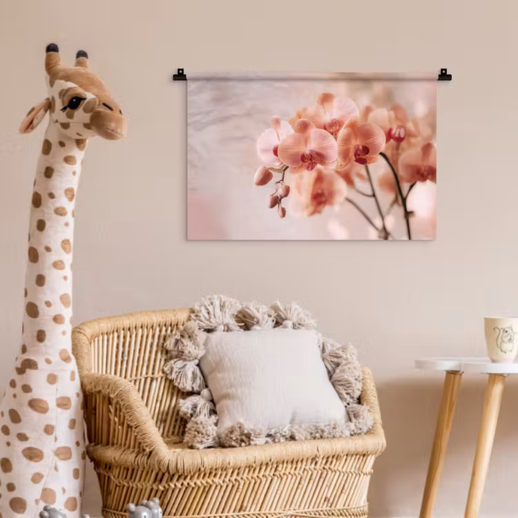 Wandkleed - Orchidee - Bloemen - Roze - Bloemblaadjes — 5
