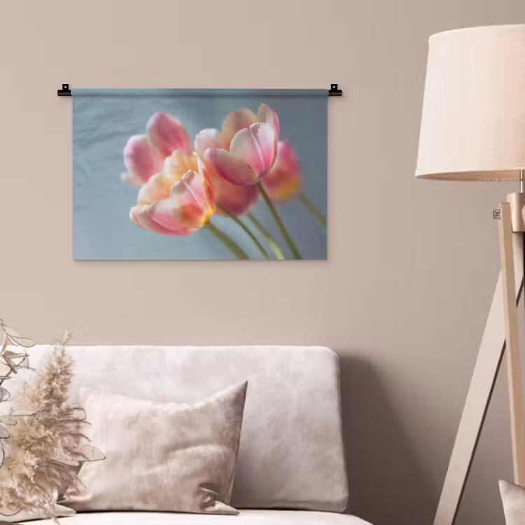 Wandkleed - Tulpen - Roze - Stelen — 2