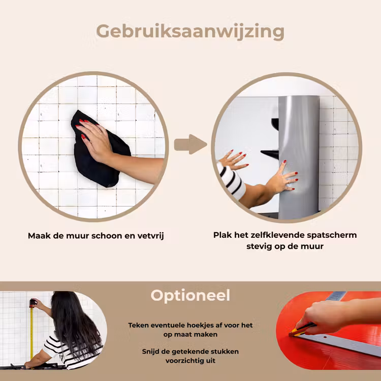 Spatscherm keuken - Hak - Wijn - Minimalistisch - Zwart — 8