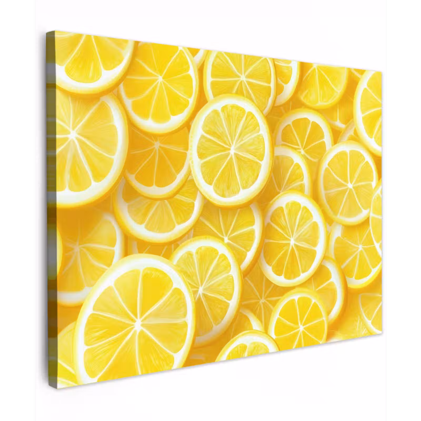 Canvas schilderij - Citroenen - Geel - Zomers - levendig — 1