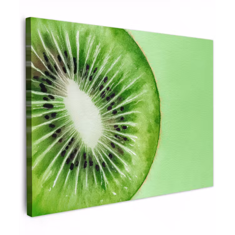 Canvas schilderij - Kiwi - Groen - Fris — 1