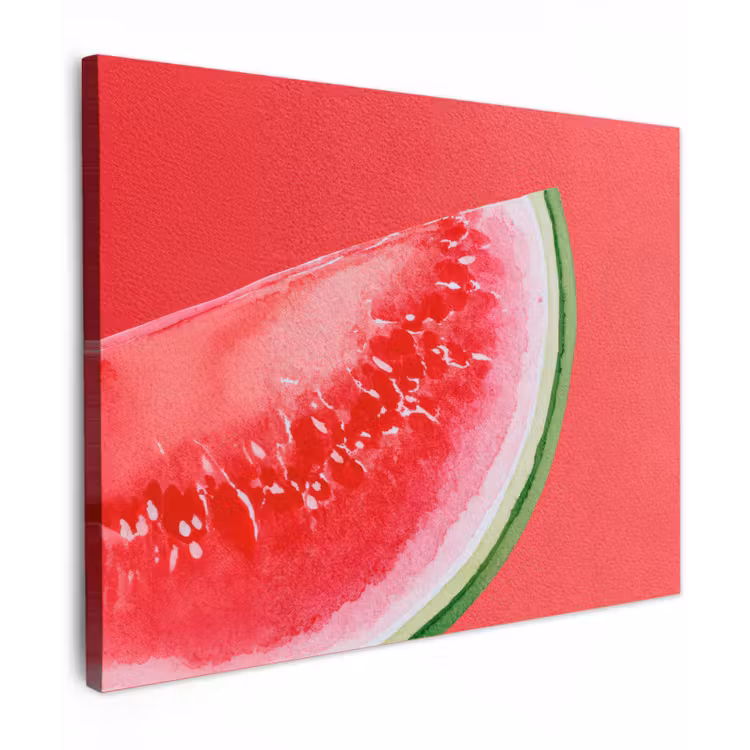 Canvas schilderij - Watermeloen - Rood - Zomers — 1