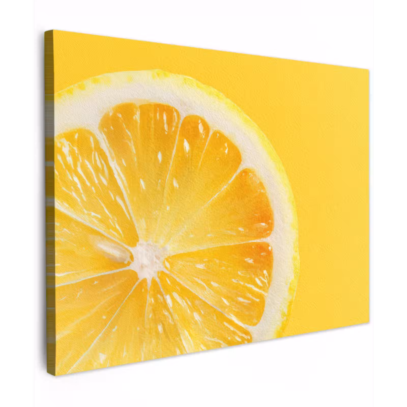 Canvas schilderij - Citroen - Geel - Zonnig — 1